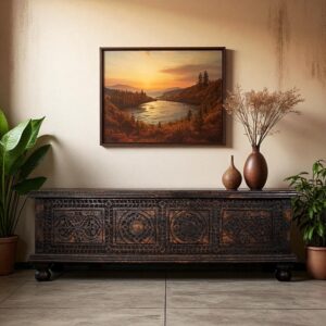 Bench With Storage Black