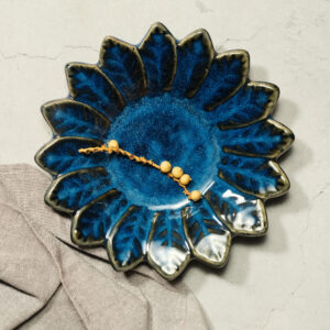 Blue Flower Plate
