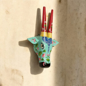 Handcrafted Wooden Nandi Head