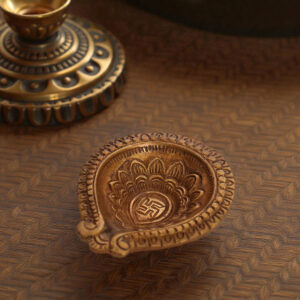 Diya with Religious Symbol