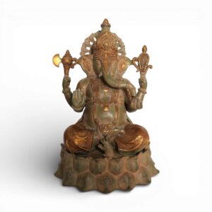 Lord Ganesh Seated on a Lotus